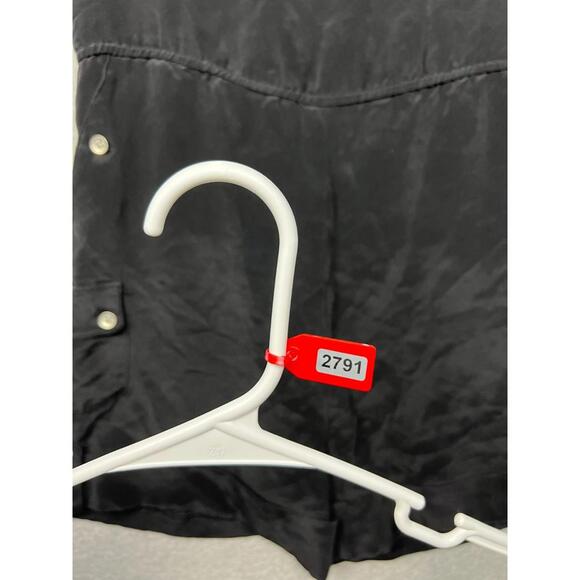 RAG & BONE 100% Silk Romper Shorts Cuffed Womens 6 Minimalist Simple Modern - Picture 11 of 11